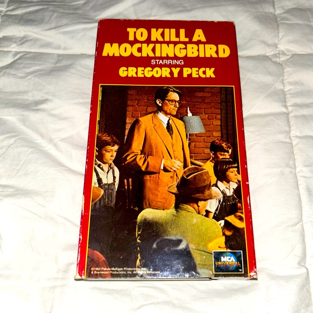 🛍️FOUR 4 THIRTY🛍️ To Kill a Mockingbird VHS 1962, 1987 MCA Gregory Peck